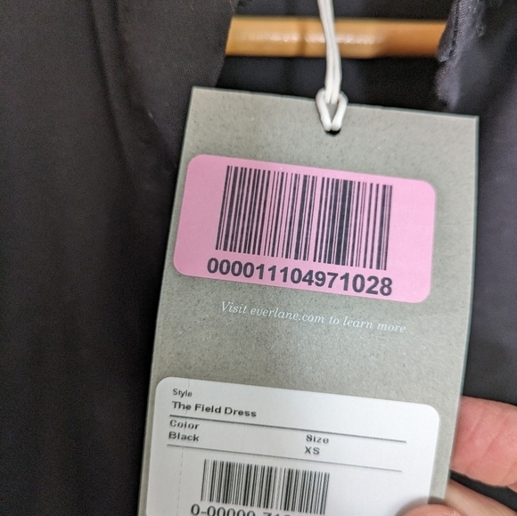 EVERLANE Black Long Sleeve Cotton Field Mini Dress with Pockets NEW Size M - Picture 4 of 5